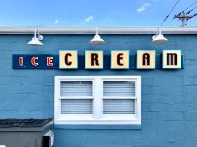 Ice Cream Sign, Washington Street, Burlington, KY 
