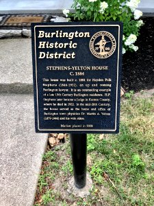 Historical Marker, Stephens-Yelton House, Jefferson Street… 