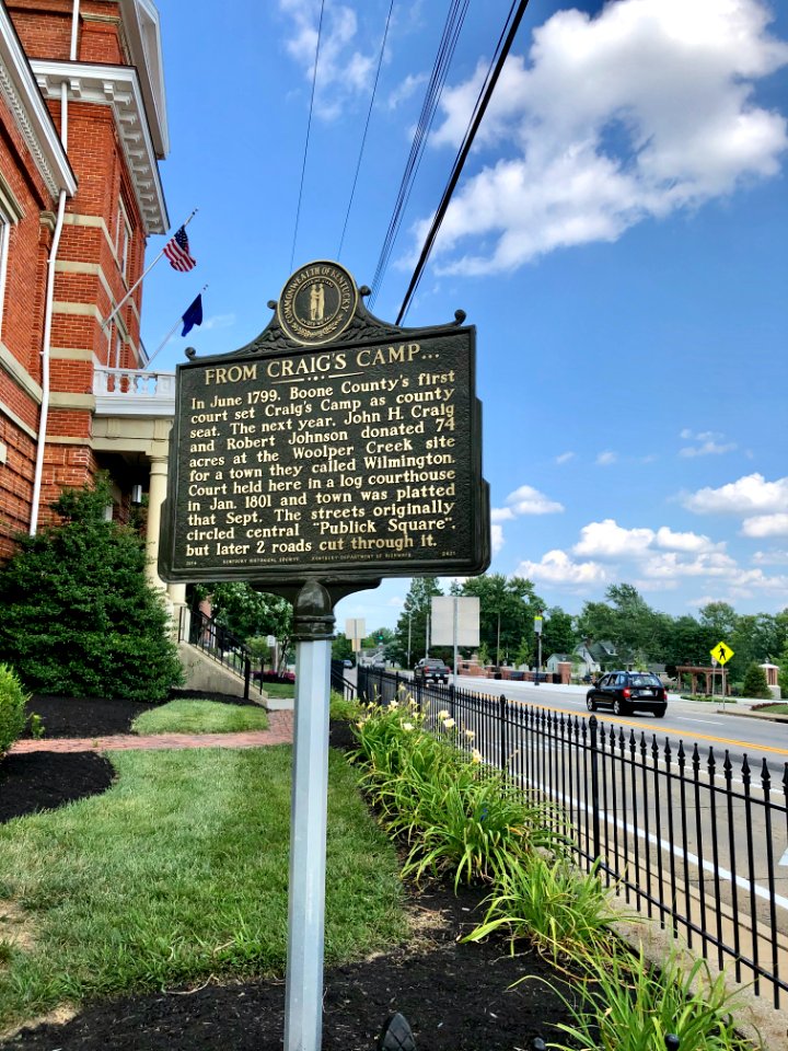 Historical Marker, Burlington, KY 