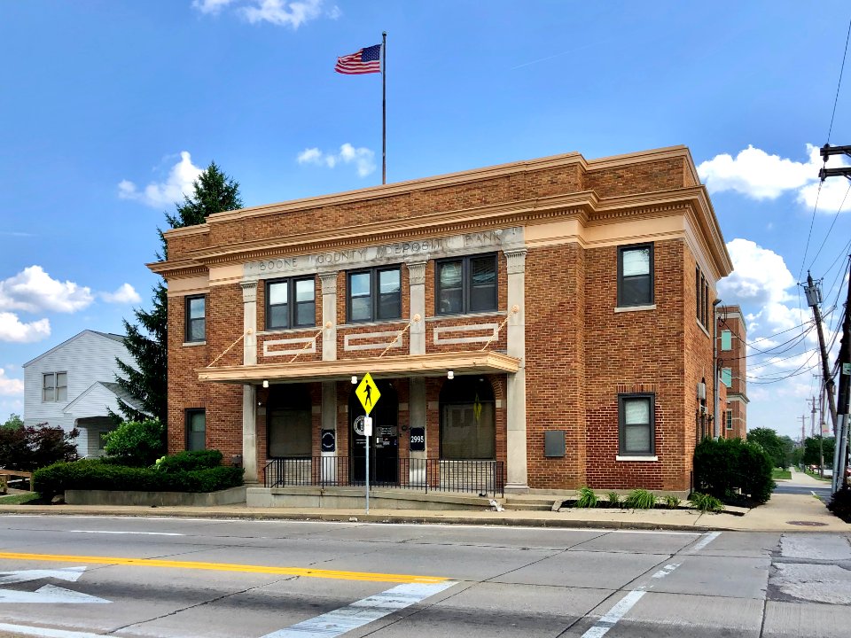 Boone County Deposit Bank Building, Washington Street, Bur… 
