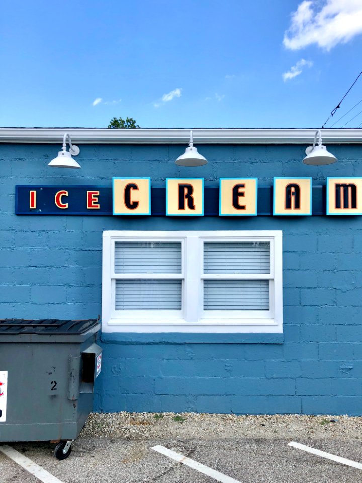 Ice Cream Sign, Washington Street, Burlington, KY 