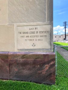 Cornerstone, Covington Scottish Rite Temple, Madison Avenu… 