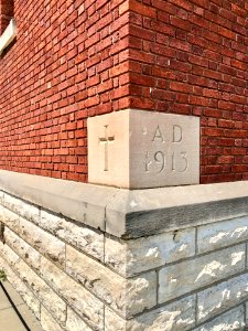 Cornerstone, St. Augustine Catholic Church, Peaselburg, Co… photo