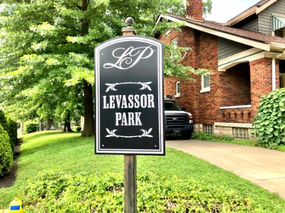 Levassor Park Sign, Levassor Place, Levassor Park, Covingt… 