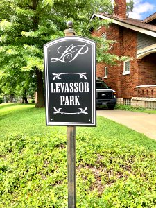 Levassor Park Sign, Levassor Place, Levassor Park, Covingt… 