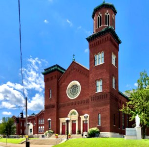 St. Augustine Catholic Church and School, Peaselburg, Covi… 