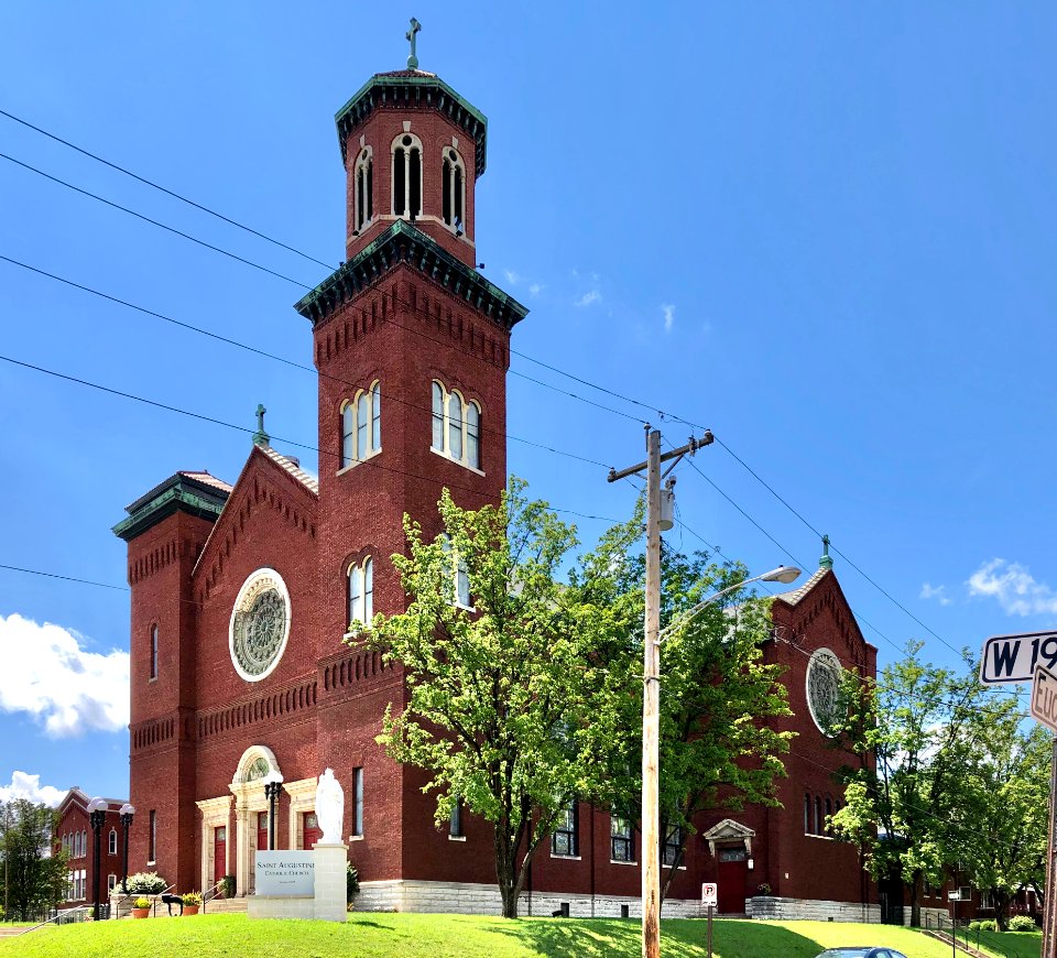 St. Augustine Catholic Church and School, Peaselburg, Covi… 