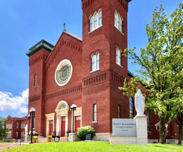 St. Augustine Catholic Church and School, Peaselburg, Covi… 