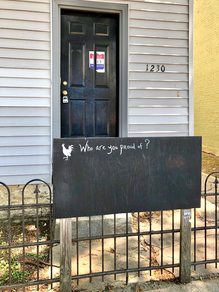 Chalkboard, Lee Street, Westside, Covington, KY 