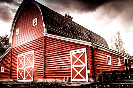 Farm red barn country photo