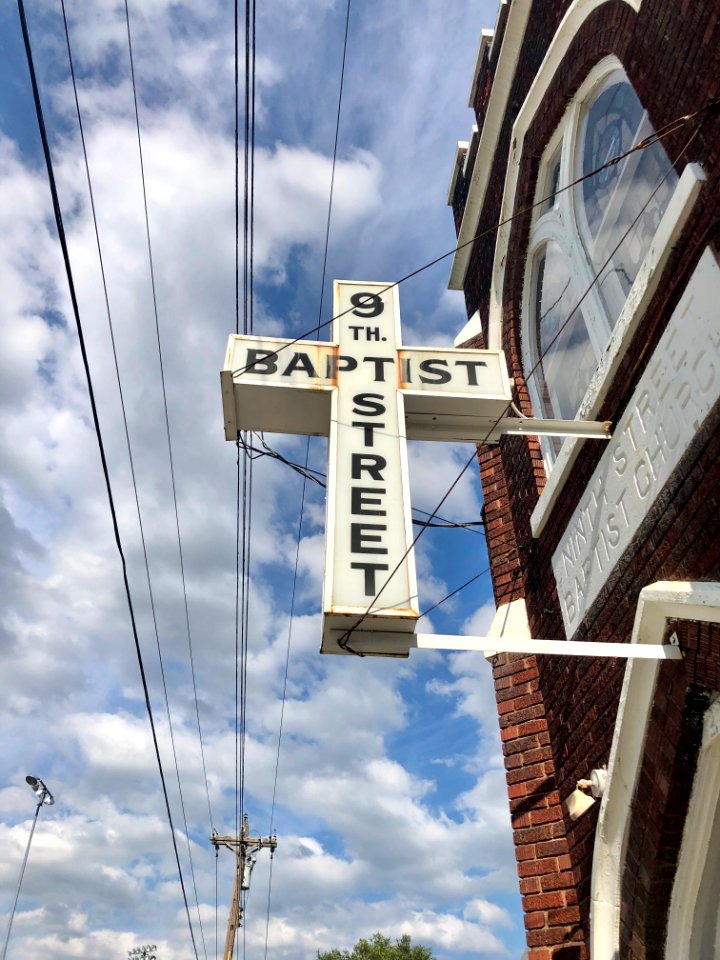Sign, 9th Street Baptist Church, Eastside, Covington, KY 
