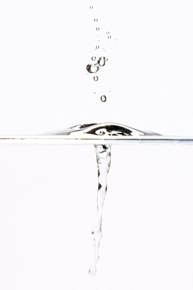 Drop of water hochspringender high drop water feature
