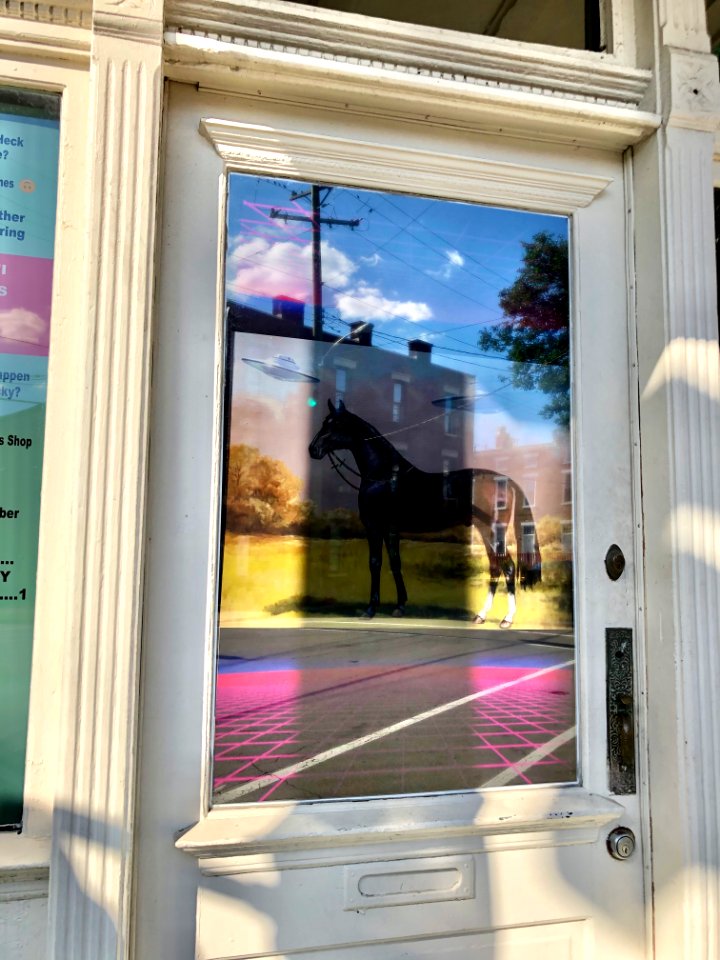 Earth to Kentucky Sign, Main Street, Mainstrasse Village, … 