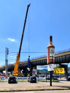 Old Railroad Signal Removal, 4th Street, Covington, KY 