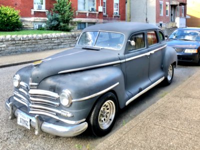 1948 Plymouth De Luxe, Lockwood Street, Mainstrasse Villag… photo