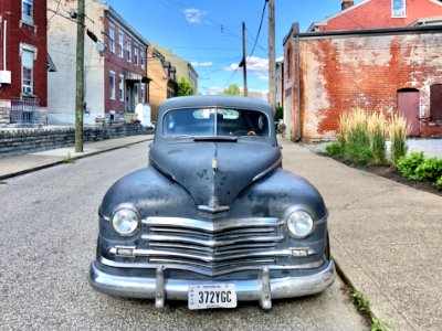 1948 Plymouth De Luxe, Lockwood Street, Mainstrasse Villag… 
