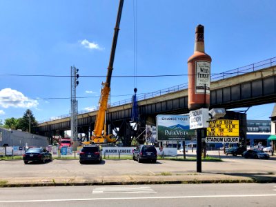 Old Railroad Signal Removal, 4th Street, Covington, KY 