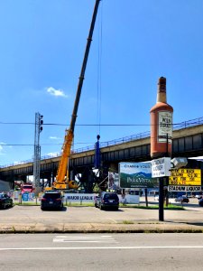 Old Railroad Signal Removal, 4th Street, Covington, KY 