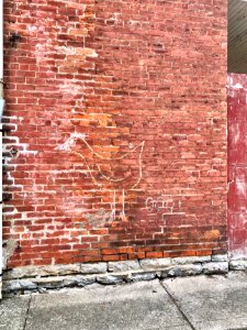 Chicken Chalk Drawing, Jackson Street, Westside, Covington… 