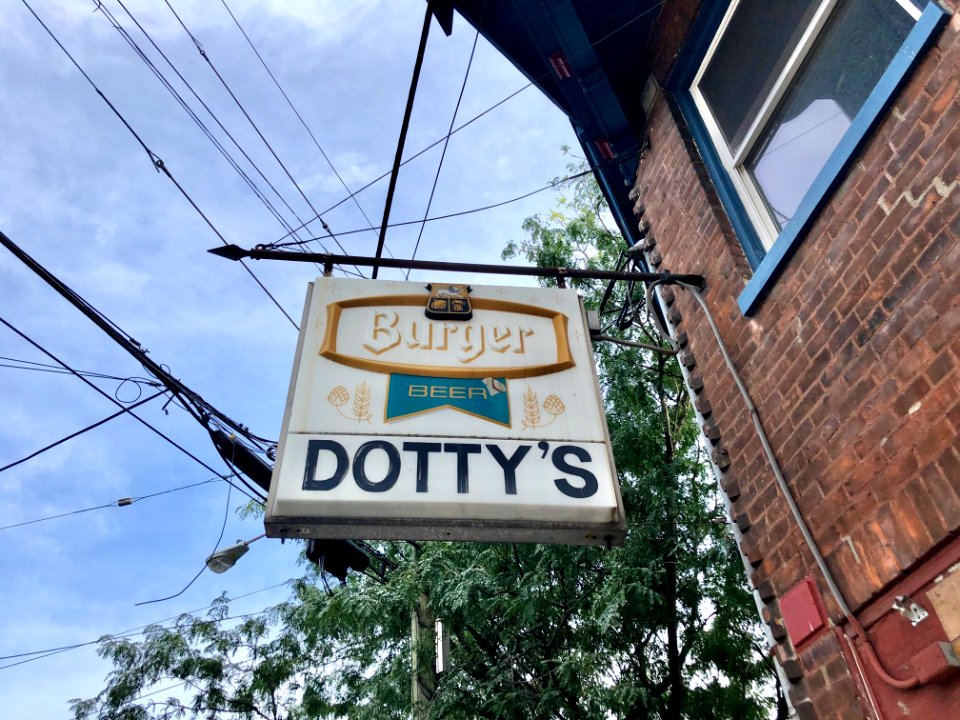 Dotty's Burger Beer Sign, Lee Street, Westside, Covington,… 
