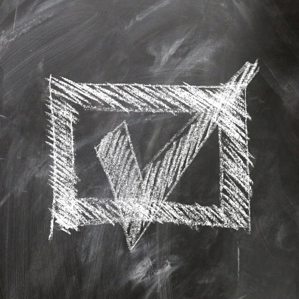 Agree ticked off rectangle