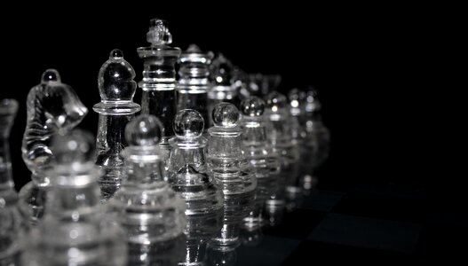 Parts glass chess