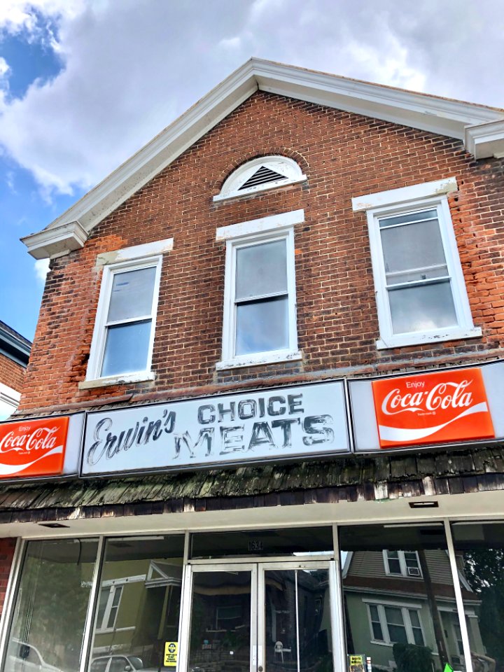 Erwin’s Choice Meats Sign, Holman Street, Peaselburg, Covi… 