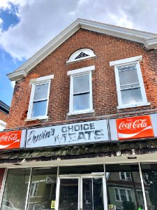 Erwin’s Choice Meats Sign, Holman Street, Peaselburg, Covi… 