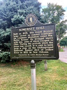 Historical Marker, Somerset Hall, Somerset Street, Ludlow,… 