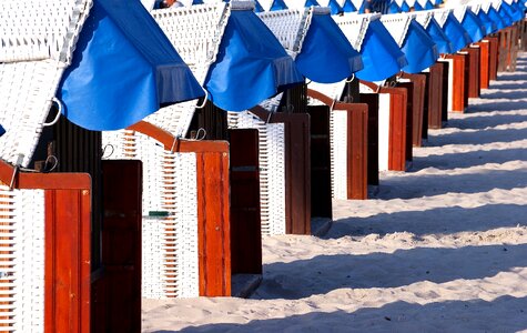 Baltic sea blue sand photo