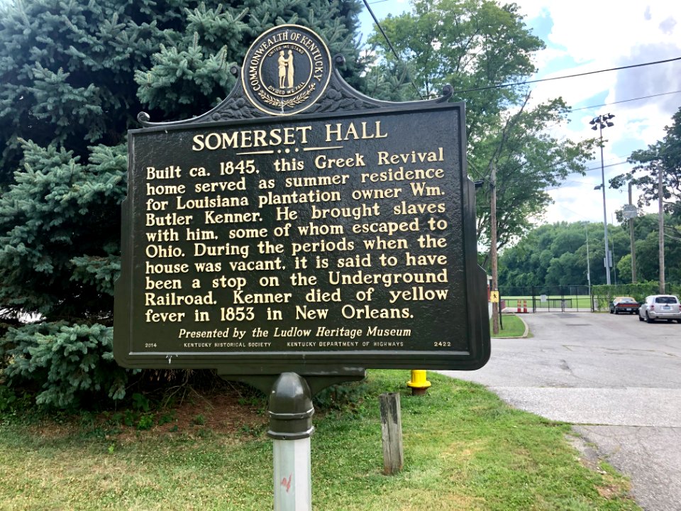 Historical Marker, Somerset Hall, Somerset Street, Ludlow,… 
