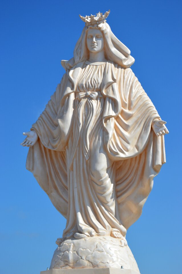 Mother of god sculpture religion