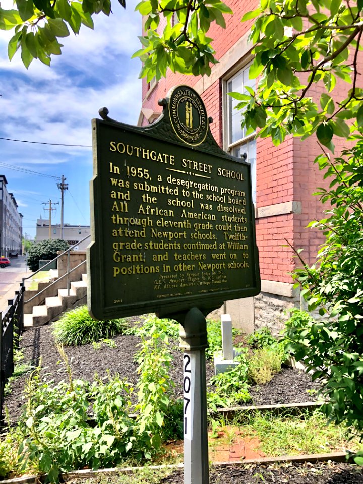 Historical Marker, Old Southgate Street School, Taylors La… 