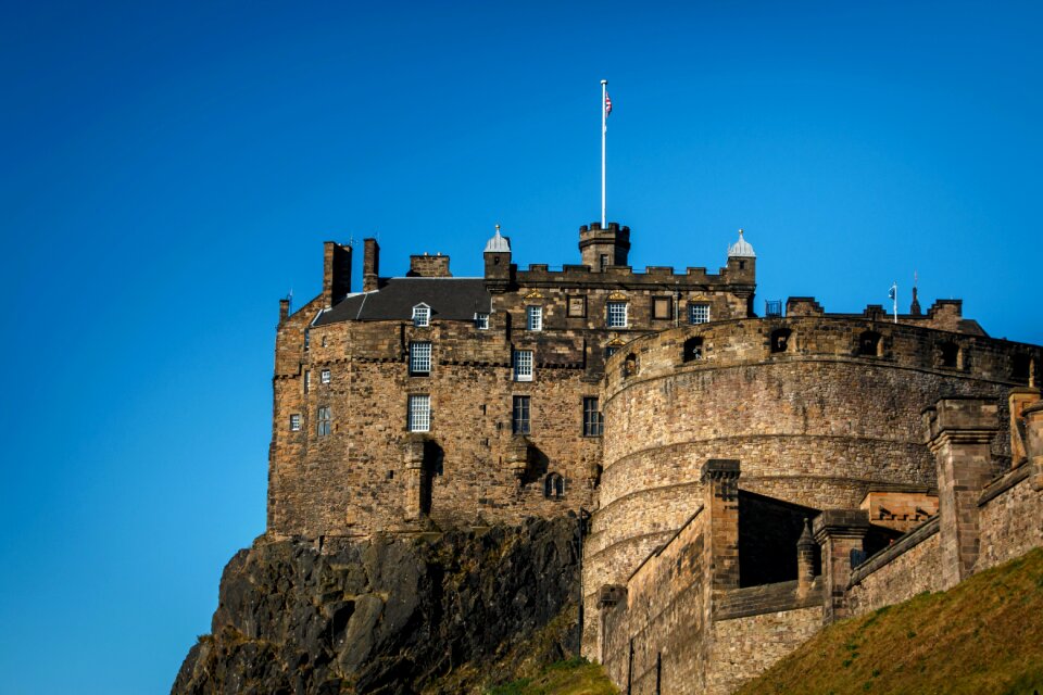Scotland scottish castle blue sky