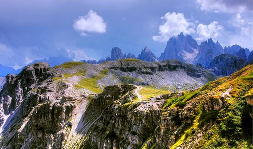 South tyrol hiking alpine