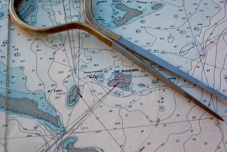 Compass navigation sea