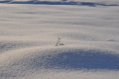 Snowdrift coldly surface