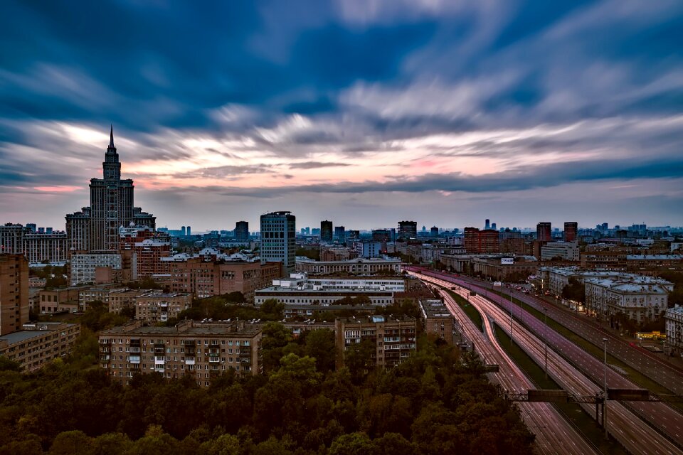 Dusk sky clouds