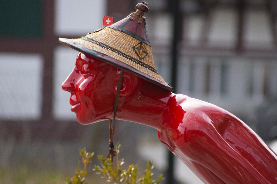 Chinese statue face