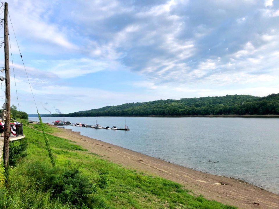 Ohio River from Front Street, New Richmond, OH 