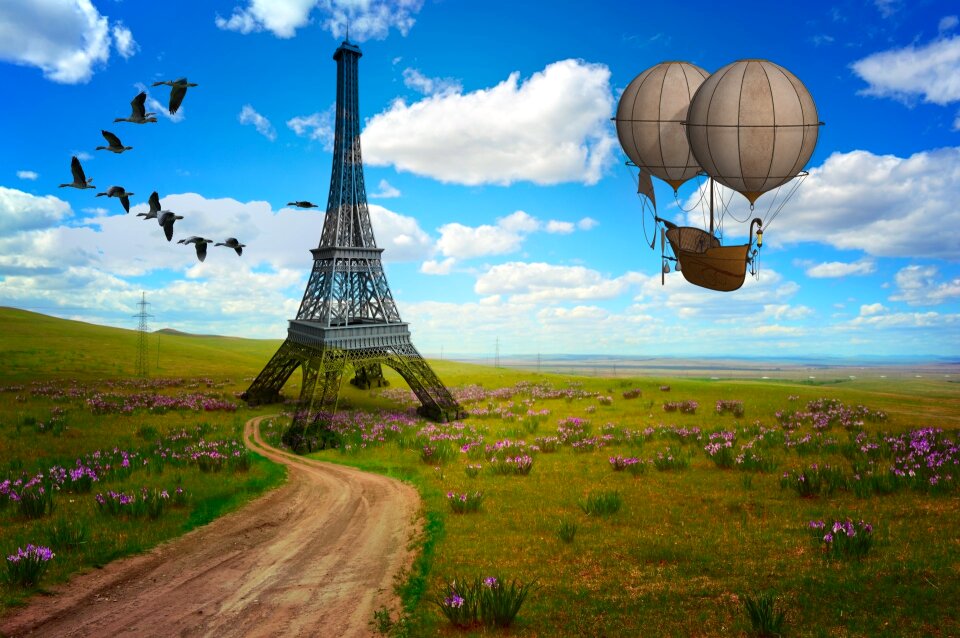 Balloon france flying