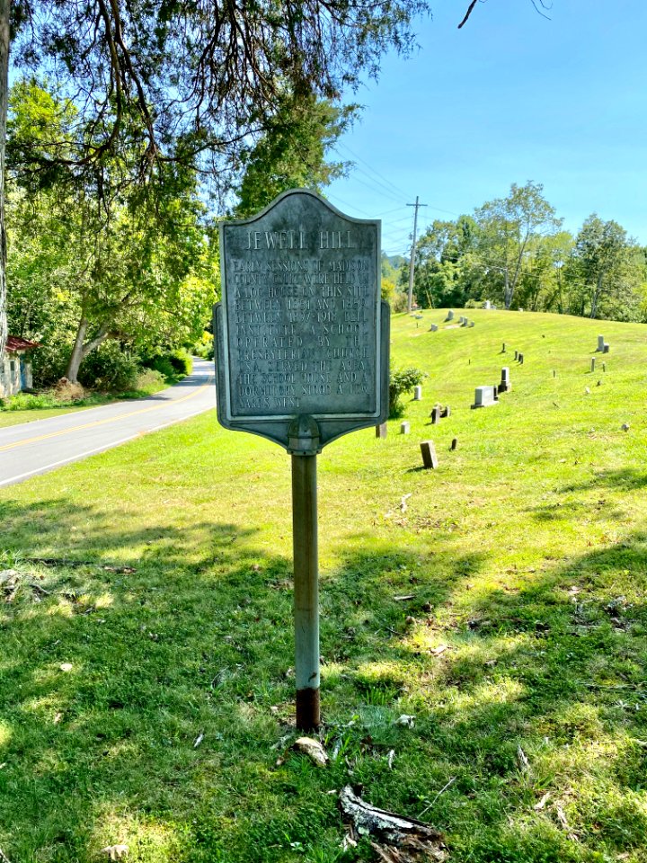 Historical Marker, Jewell Hill Cemetery, Walnut, NC 