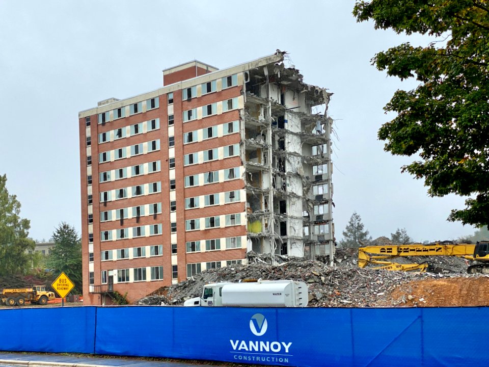 Edyth Walker Residence Hall Demolition, Western Carolina U… 