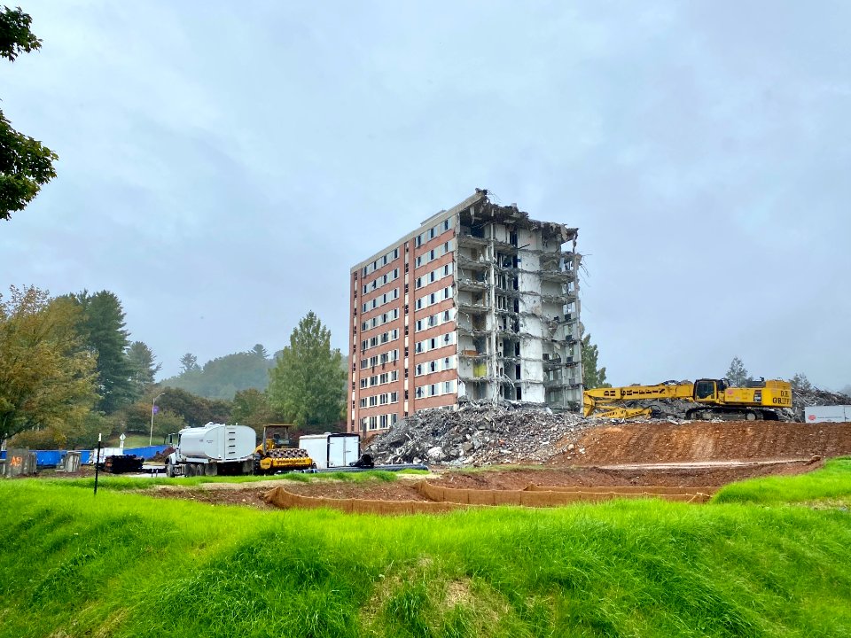 Edyth Walker Residence Hall Demolition, Western Carolina U… 