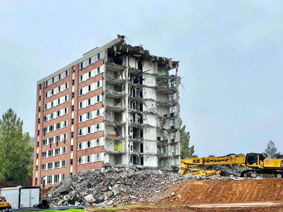 Edyth Walker Residence Hall Demolition, Western Carolina U… 