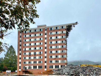 Edyth Walker Residence Hall Demolition, Western Carolina U… 
