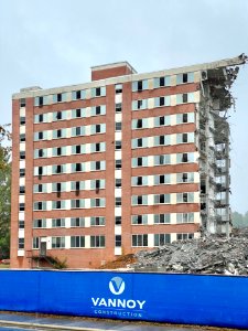 Edyth Walker Residence Hall Demolition, Western Carolina U… 