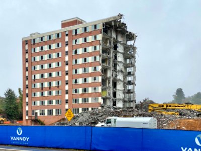 Edyth Walker Residence Hall Demolition, Western Carolina U… 