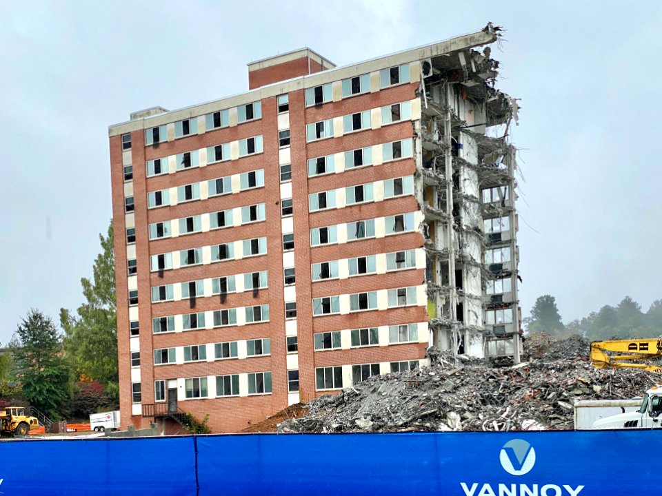 Edyth Walker Residence Hall Demolition, Western Carolina U… 