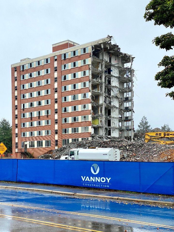 Edyth Walker Residence Hall Demolition, Western Carolina U… 